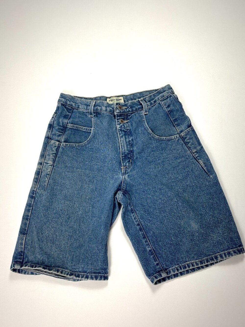Vintage Guess Mens Denim Jean Shorts Blue Sz 30 Retro Jorts